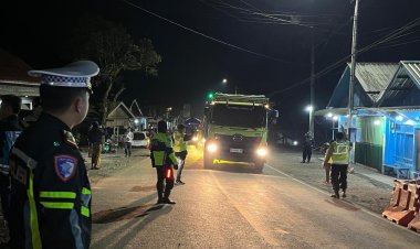 Polres Jember Batasi Kecepatan Kendaraan Berat di Jalur Kasian - Puger